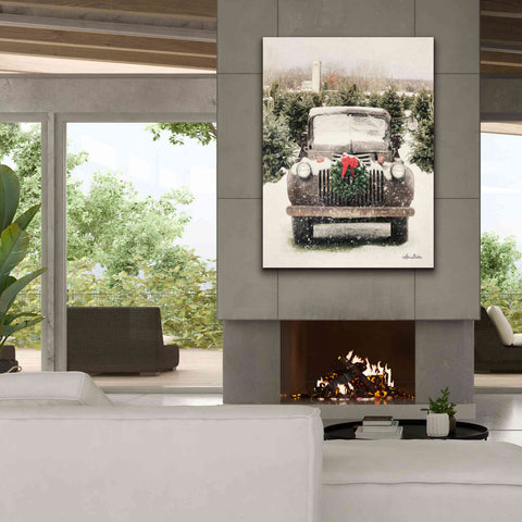 Image of 'Winter at the Tree Farm' by Lori Deiter, Canvas Wall Art,40 x 54