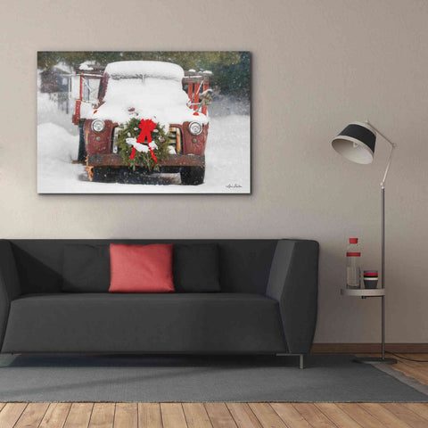 Image of 'Christmas Farm Truck' by Lori Deiter, Canvas Wall Art,60 x 40