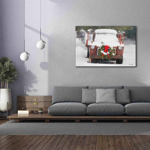 Image of 'Christmas Farm Truck' by Lori Deiter, Canvas Wall Art,60 x 40