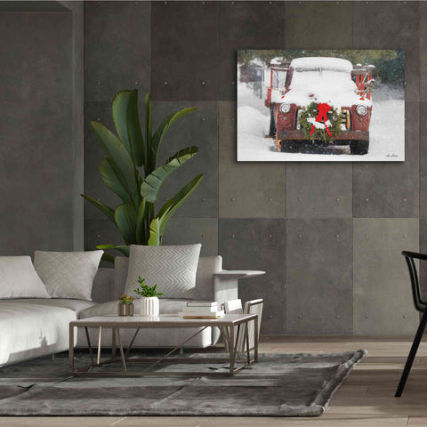 Image of 'Christmas Farm Truck' by Lori Deiter, Canvas Wall Art,60 x 40