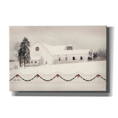 Image of 'Snowy Barn on a Hill' by Lori Deiter, Canvas Wall Art