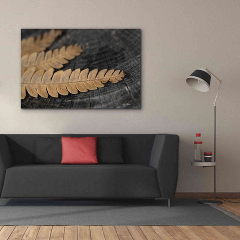 Image of 'Gold on Black V' by Lori Deiter, Canvas Wall Art,60 x 40