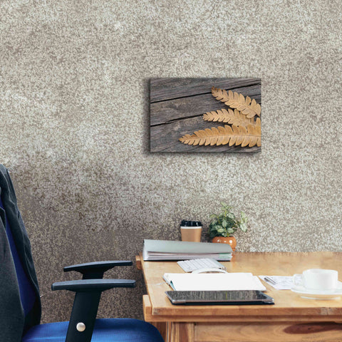 Image of 'Gold on Black VI' by Lori Deiter, Canvas Wall Art,18 x 12