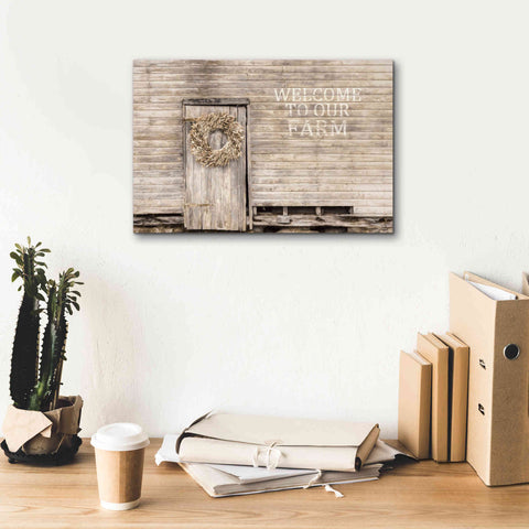 Image of 'Welcome to Our Farm' by Lori Deiter, Canvas Wall Art,18 x 12