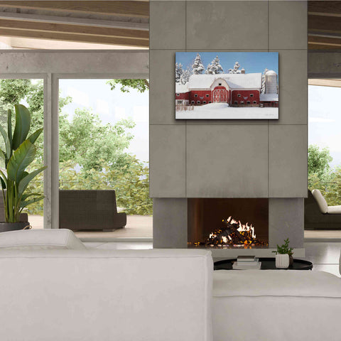 Image of 'Red, White and Cold' by Lori Deiter, Canvas Wall Art,40 x 26