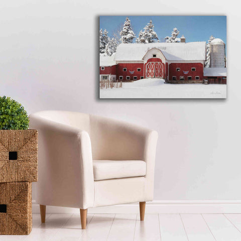 Image of 'Red, White and Cold' by Lori Deiter, Canvas Wall Art,40 x 26