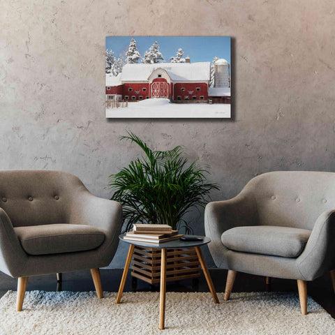 Image of 'Red, White and Cold' by Lori Deiter, Canvas Wall Art,40 x 26