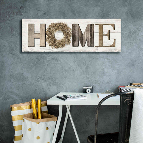 Image of 'Home in Beige' by Lori Deiter, Canvas Wall Art,36 x 12