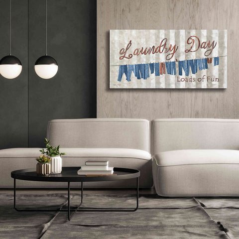 Image of 'Laundry Day Loads of Fun' by Lori Deiter, Canvas Wall Art,60 x 30