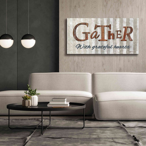 Image of 'Gather with Graceful Hearts' by Lori Deiter, Canvas Wall Art,60 x 30