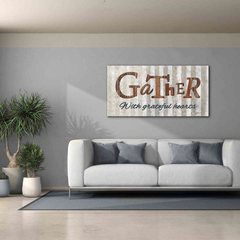Image of 'Gather with Graceful Hearts' by Lori Deiter, Canvas Wall Art,60 x 30