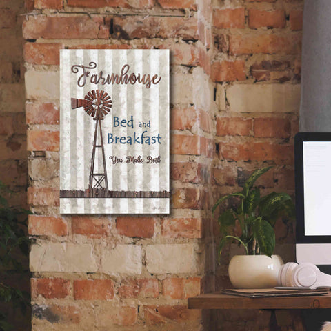 Image of 'Farmhouse Bed & Breakfast' by Lori Deiter, Canvas Wall Art,12 x 18