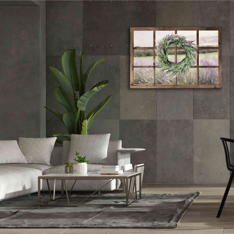 Image of 'Lavender Fields Window' by Lori Deiter, Canvas Wall Art,60 x 40