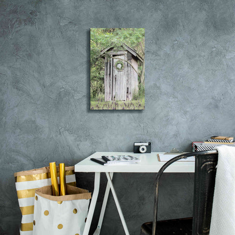 Image of 'Lavender Outhouse' by Lori Deiter, Canvas Wall Art,12 x 18