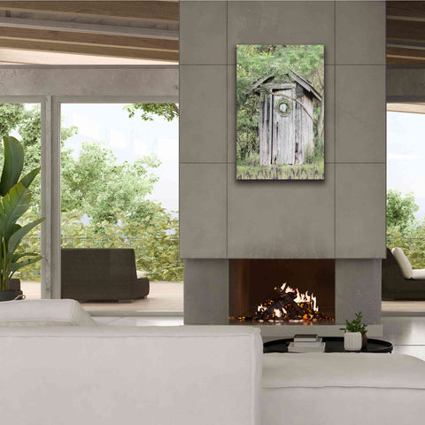 Image of 'Lavender Outhouse' by Lori Deiter, Canvas Wall Art,26 x 40