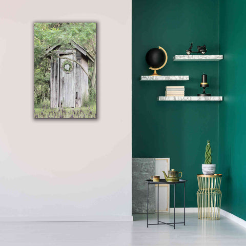 Image of 'Lavender Outhouse' by Lori Deiter, Canvas Wall Art,26 x 40