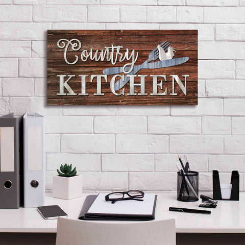 Image of 'Country Kitchen' by Lori Deiter, Canvas Wall Art,24 x 12