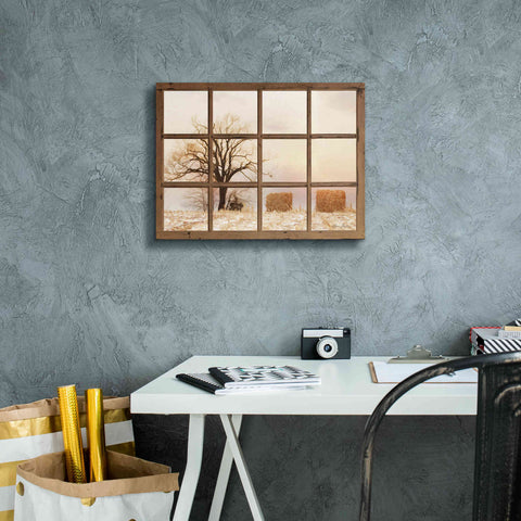 Image of 'View of Winter Fields' by Lori Deiter, Canvas Wall Art,16 x 12