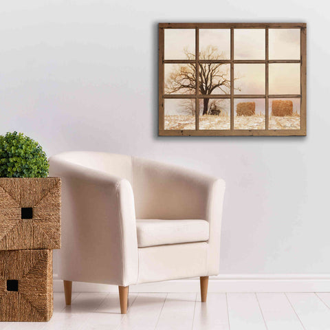 Image of 'View of Winter Fields' by Lori Deiter, Canvas Wall Art,34 x 26