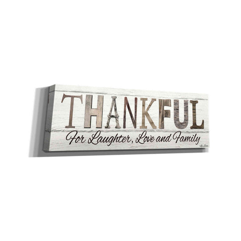 Image of 'Thankful for Laughter, Love and Family' by Lori Deiter, Canvas Wall Art