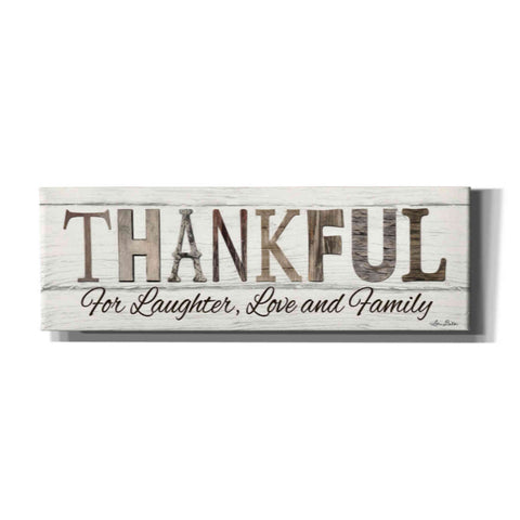 Image of 'Thankful for Laughter, Love and Family' by Lori Deiter, Canvas Wall Art