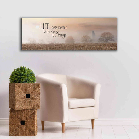 Image of 'Life Gets Better with Change' by Lori Deiter, Canvas Wall Art,60 x 20