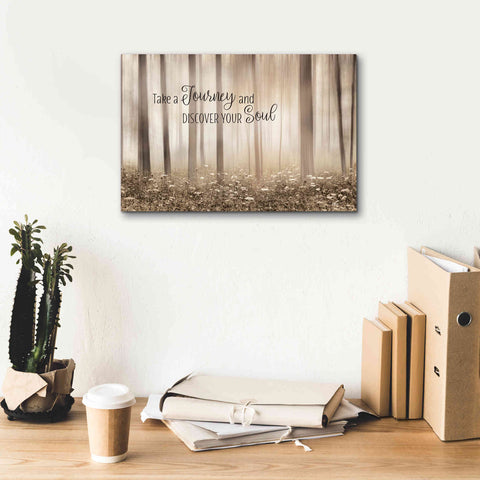 Image of 'Take a Journey and Discover Your Soul' by Lori Deiter, Canvas Wall Art,18 x 12