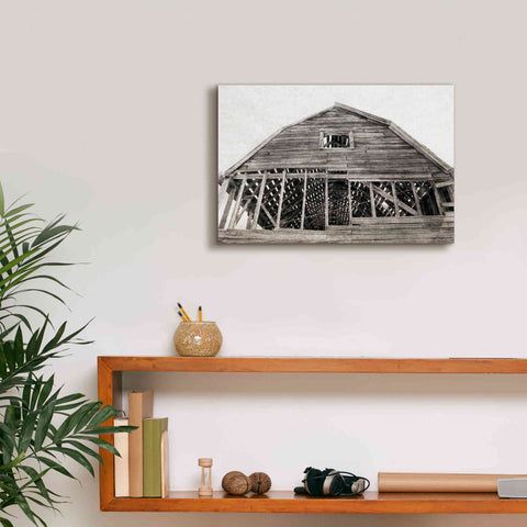 Image of 'Wyoming Barn' by Lori Deiter, Canvas Wall Art,18 x 12