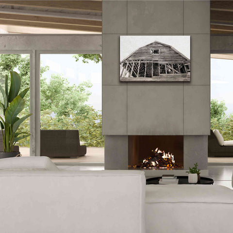 Image of 'Wyoming Barn' by Lori Deiter, Canvas Wall Art,40 x 26