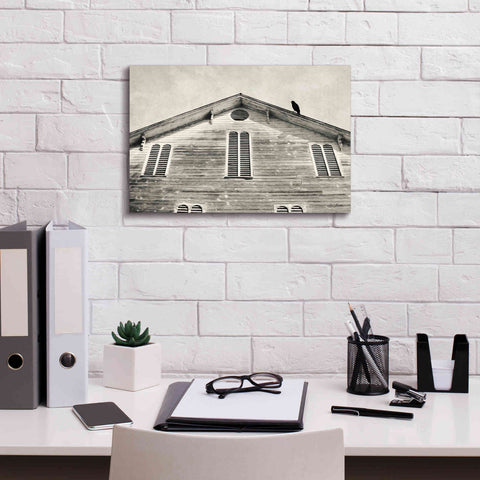 Image of 'Fort Halifax Crow' by Lori Deiter, Canvas Wall Art,18 x 12