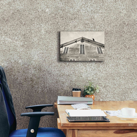 Image of 'Fort Halifax Crow' by Lori Deiter, Canvas Wall Art,18 x 12