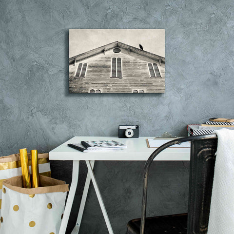 Image of 'Fort Halifax Crow' by Lori Deiter, Canvas Wall Art,18 x 12