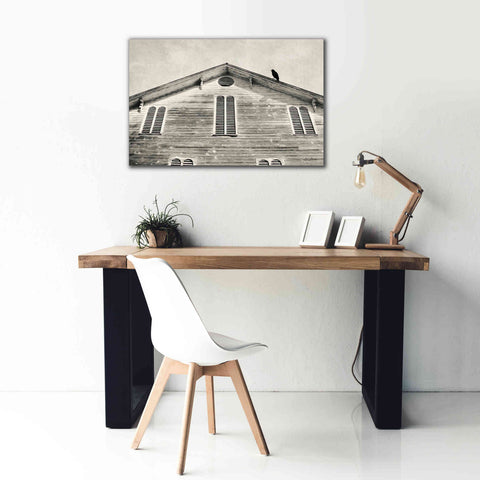 Image of 'Fort Halifax Crow' by Lori Deiter, Canvas Wall Art,40 x 26