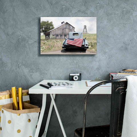 Image of 'American Tailgating' by Lori Deiter, Canvas Wall Art,18 x 12