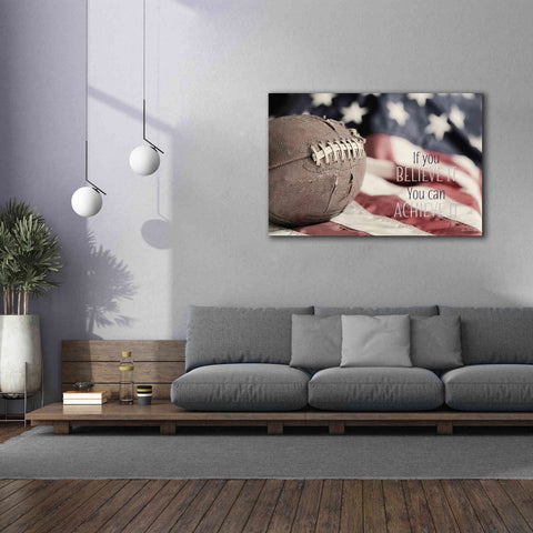 Image of 'Football - Believe' by Lori Deiter, Canvas Wall Art,60 x 40