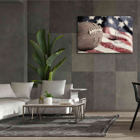 Image of 'Football - Believe' by Lori Deiter, Canvas Wall Art,60 x 40