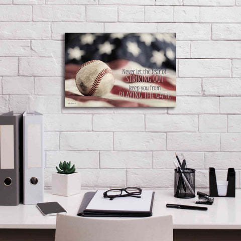 Image of 'Baseball - Playing the Game' by Lori Deiter, Canvas Wall Art,18 x 12