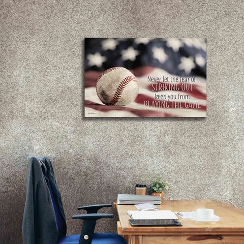 Image of 'Baseball - Playing the Game' by Lori Deiter, Canvas Wall Art,40 x 26