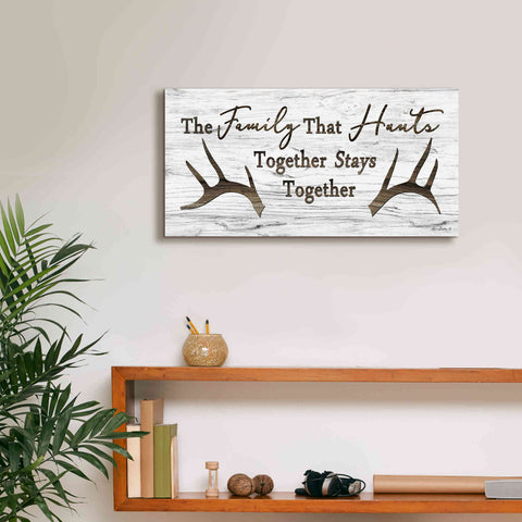 Image of 'Hunting Family' by Lori Deiter, Canvas Wall Art,24 x 12