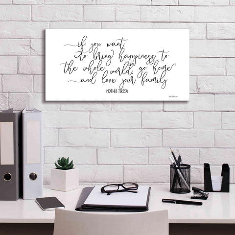 Image of 'Love Your Family' by Lori Deiter, Canvas Wall Art,24 x 12