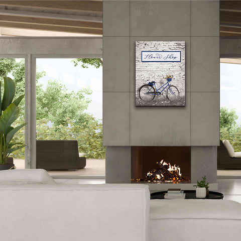 Image of 'Flower Shop Bicycle' by Lori Deiter, Canvas Wall Art,26 x 34