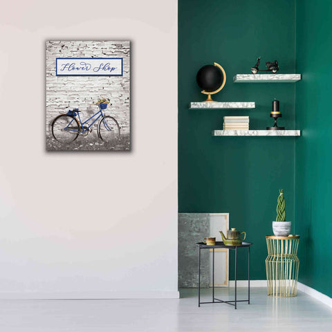 Image of 'Flower Shop Bicycle' by Lori Deiter, Canvas Wall Art,26 x 34