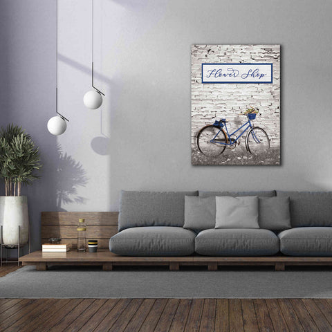 Image of 'Flower Shop Bicycle' by Lori Deiter, Canvas Wall Art,40 x 54