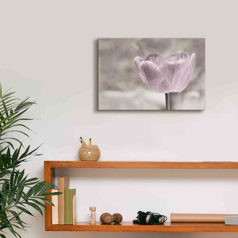 Image of 'Violet Tulip' by Lori Deiter, Canvas Wall Art,18 x 12