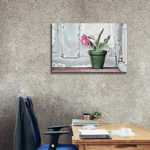 Image of 'Take a Bow Tulip' by Lori Deiter, Canvas Wall Art,40 x 26