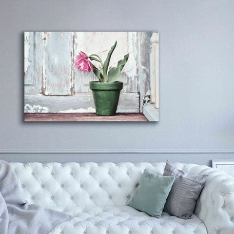 Image of 'Take a Bow Tulip' by Lori Deiter, Canvas Wall Art,60 x 40