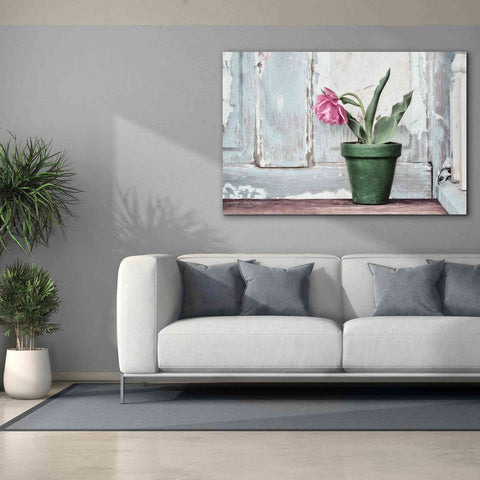 Image of 'Take a Bow Tulip' by Lori Deiter, Canvas Wall Art,60 x 40