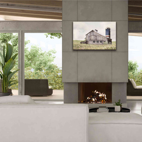 Image of 'One Land, One Flag' by Lori Deiter, Canvas Wall Art,40 x 26