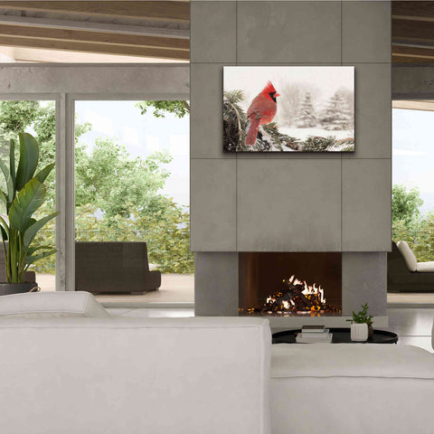 Image of 'Winter Perch' by Lori Deiter, Canvas Wall Art,40 x 26