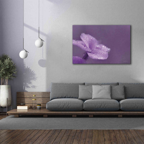 Image of 'Purple Dew' by Lori Deiter, Canvas Wall Art,60 x 40